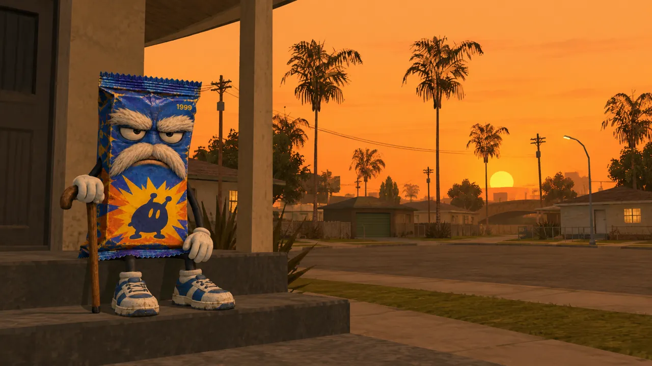 Grandpack on his porch at sunset